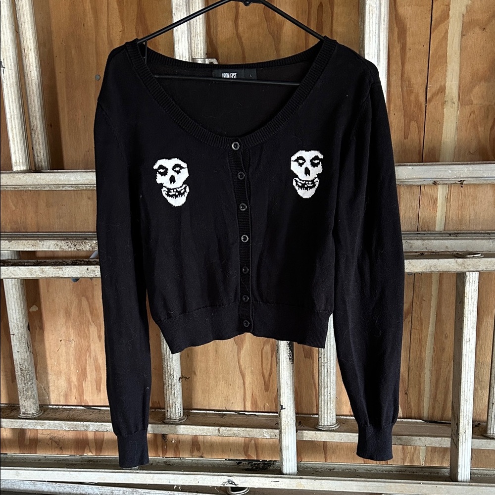 Iron Fist Misfits Black Knit Cardigan